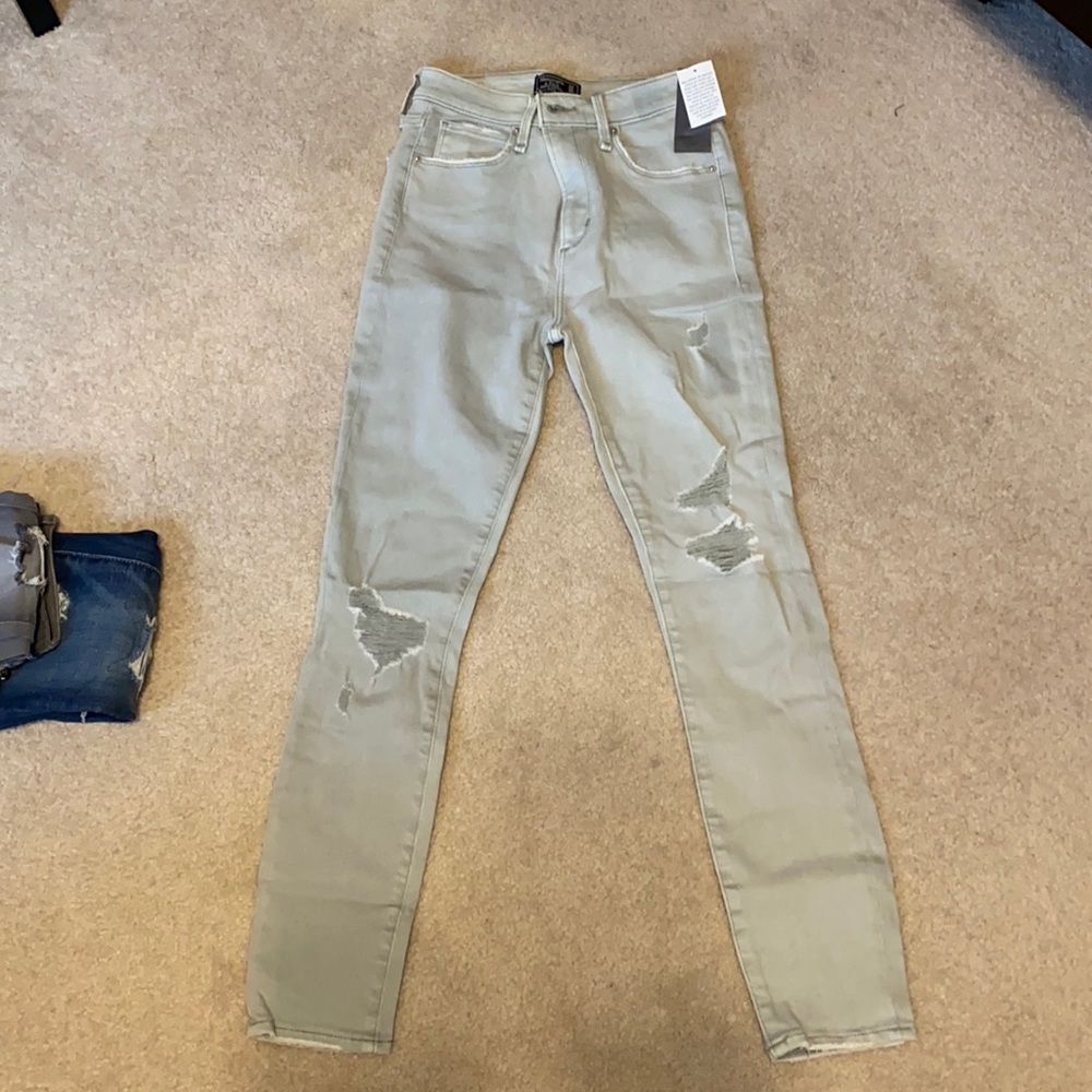 Abercrombie & Fitch skinny jean sage